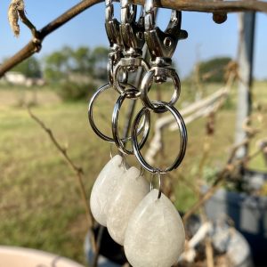 Manifestation Moonstone Keychain